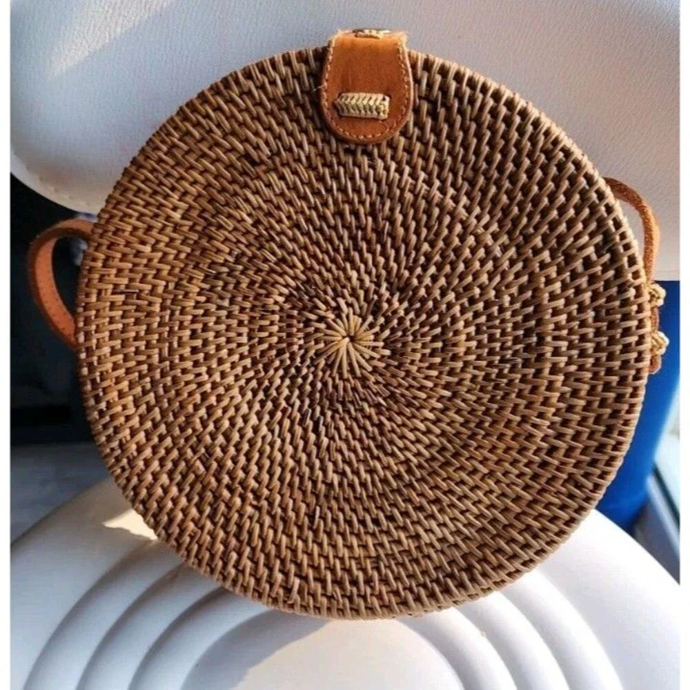 Made In Bali Rattan Crossbody Bag 8